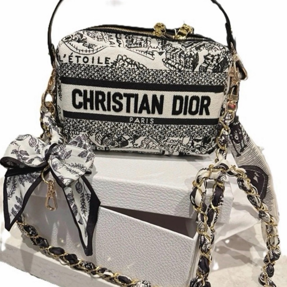 Christian Dior Beaute Plan De Paris Canvas Embroidered Cosmetic Bag – VIP GWP